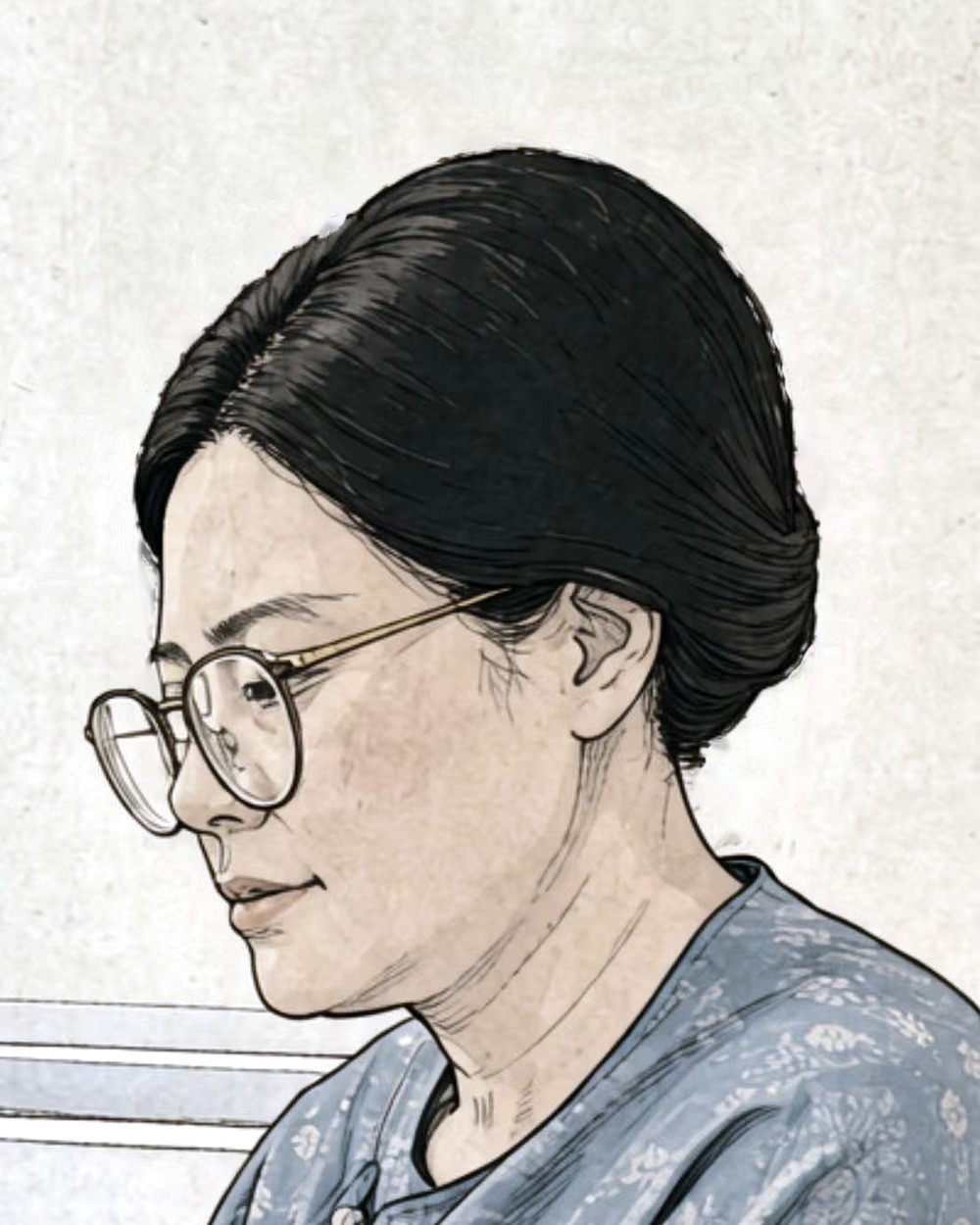 A drawn likeness of the practitioner